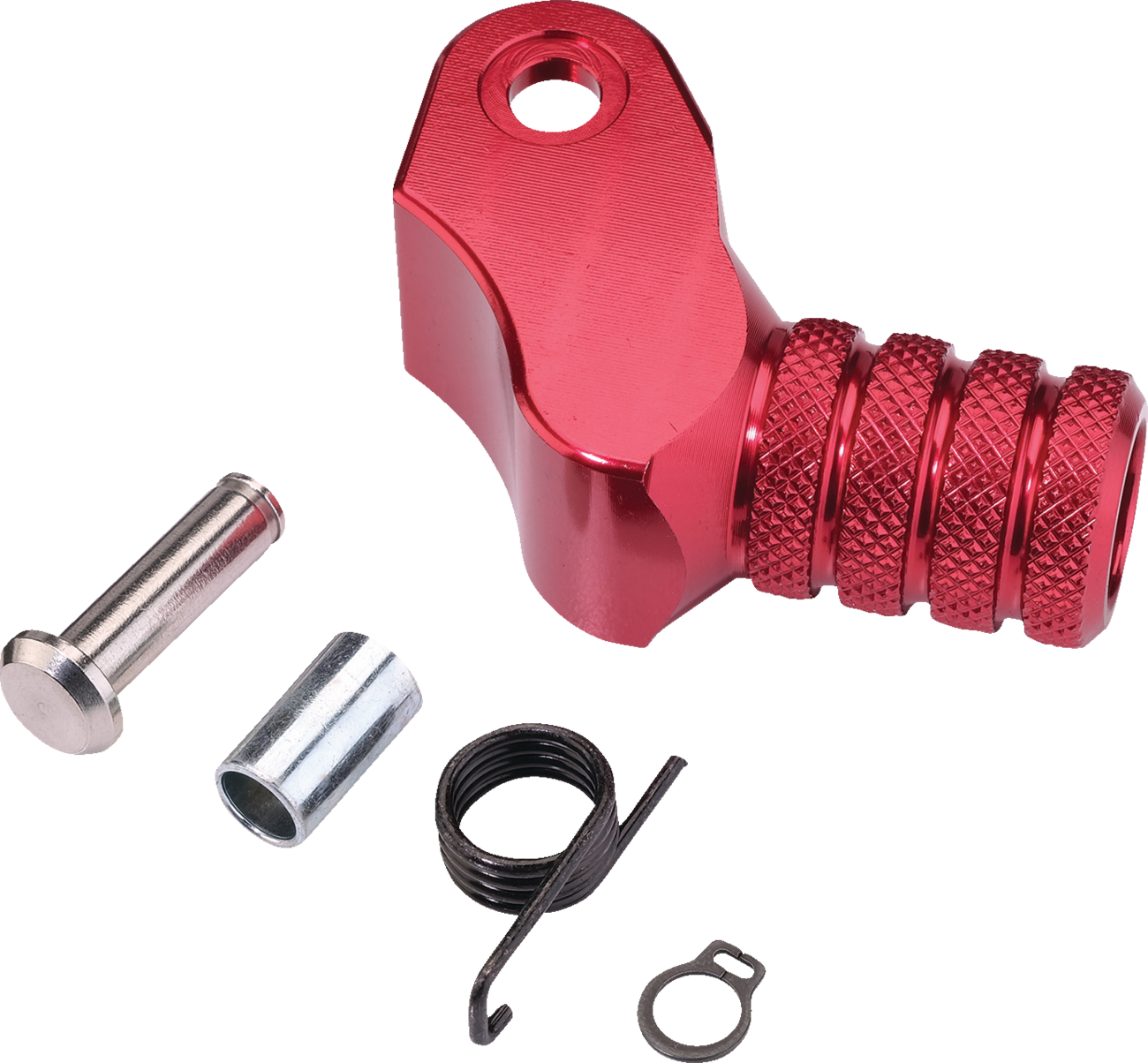 MOOSE OFFROAD Knurled Shift Lever Tip - 20 mm - Red