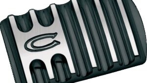 COVINGTONS Brake Pedal - Finned - Black