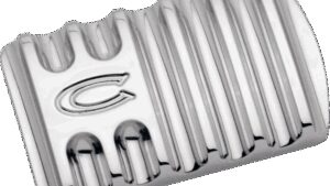 COVINGTONS Brake Pedal - Finned - Chrome