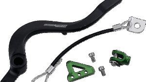 MOOSE OFFROAD Brake Pedal - Green - Kawasaki