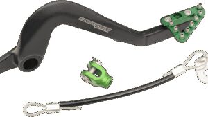 MOOSE OFFROAD Brake Pedal - Green - Kawasaki