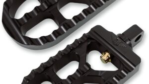 JOKER MACHINE Adjustable Serrated Foot Pegs - Long - Black
