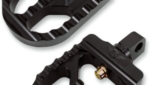JOKER MACHINE Adjustable Serrated Foot Pegs - Short - Black