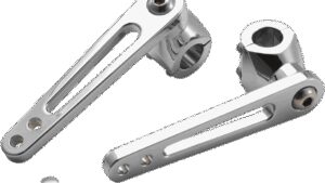 RIVCO PRODUCTS Adjustable Highway Peg Mounts - 1" - Chrome