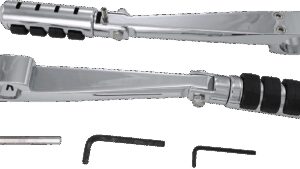 RIVCO PRODUCTS Adjustable Frame Mount Peg - Chrome - 1.25"