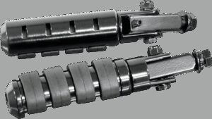 RIVCO PRODUCTS Anti-Vibration Highway Pegs - Black