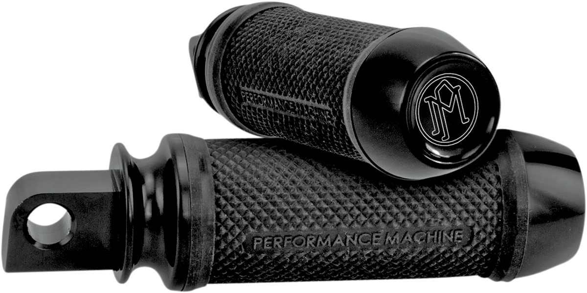 PERFORMANCE MACHINE (PM) Elite Foot Pegs - Black - Softail