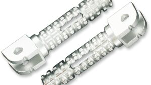 PSR Foot Pegs - Silver - Suzuki '98-'24