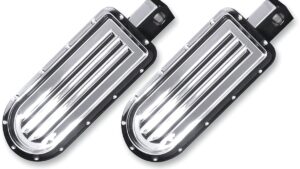 COVINGTONS Rear Pegs - Dimpled - Chrome