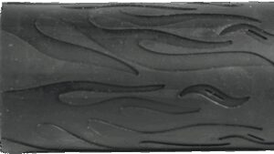 AVON GRIPS Foot Pegs - Flame - Chrome