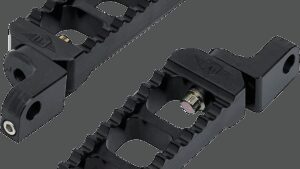 JOKER MACHINE Adjustable Serrated Foot Pegs - Long - Black - XL