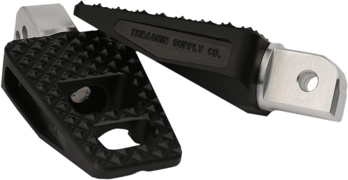 THRASHIN SUPPLY CO. Rear P-54 Foot Pegs - Black - Softail