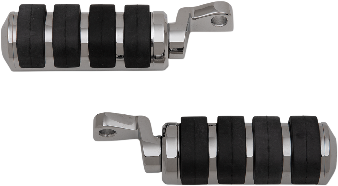 DRAG SPECIALTIES Soft Ride Foot Pegs - Large - Chrome - XL