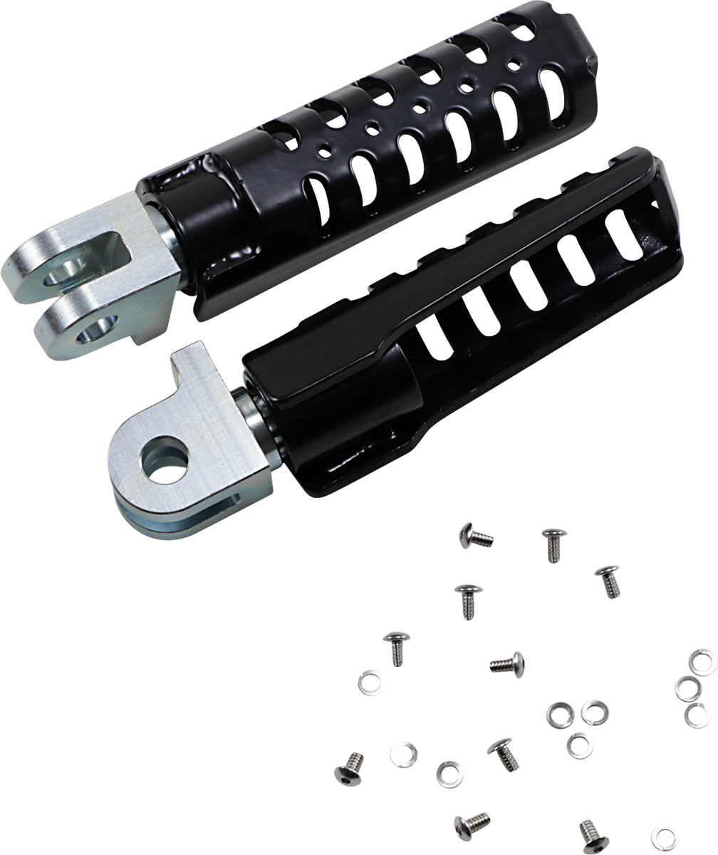 BURLY BRAND Razorback Rider Foot Pegs - Black