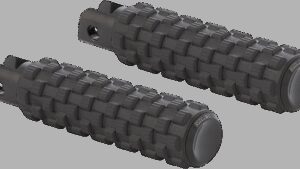 ARLEN NESS Passenger Air Trax Footpegs - Black - FL/FX '18-'25
