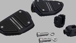 CIRO Twin Rail Foot Pegs - Black