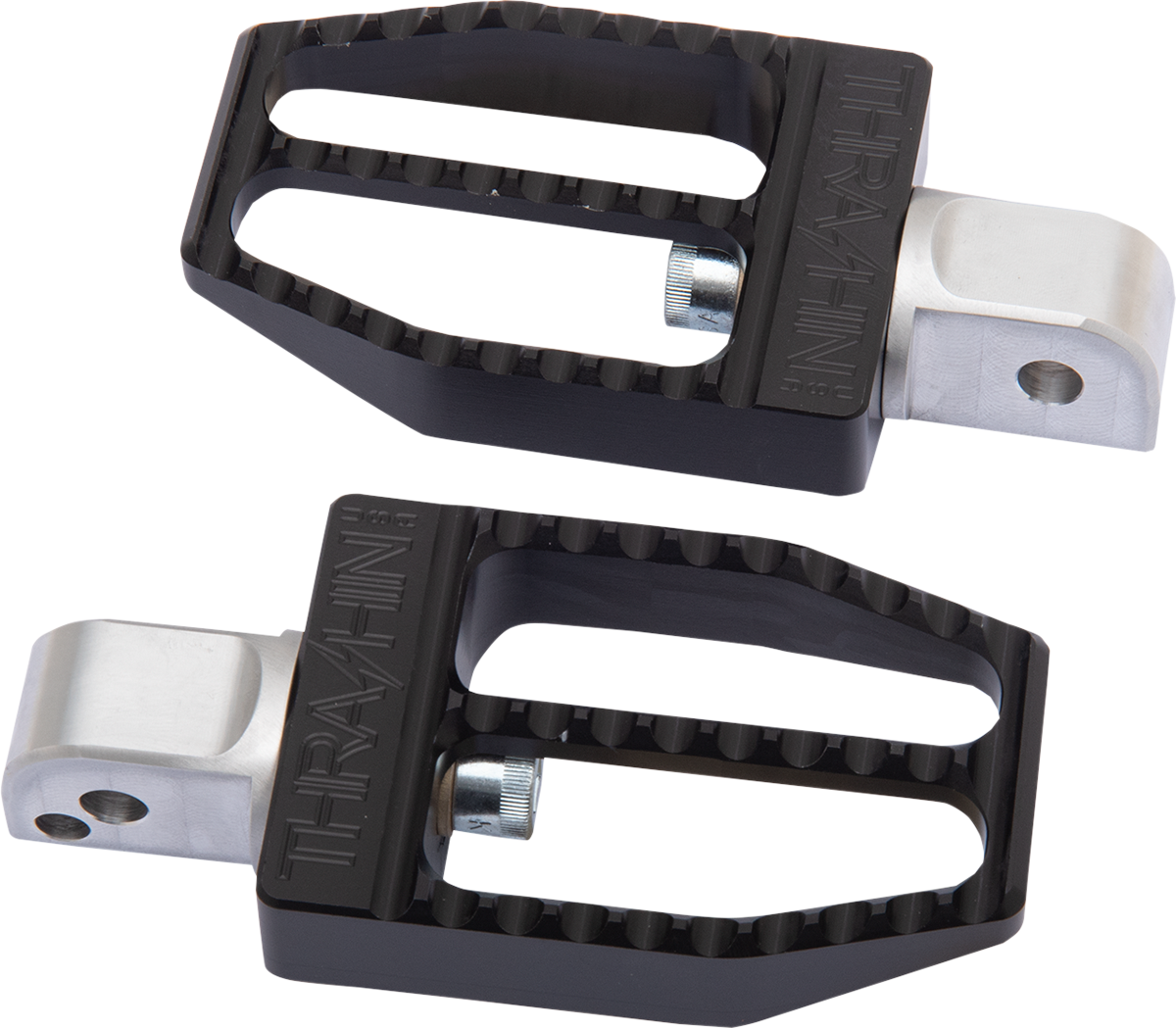 THRASHIN SUPPLY CO. Rear Militant Foot Pegs - Black - Softail