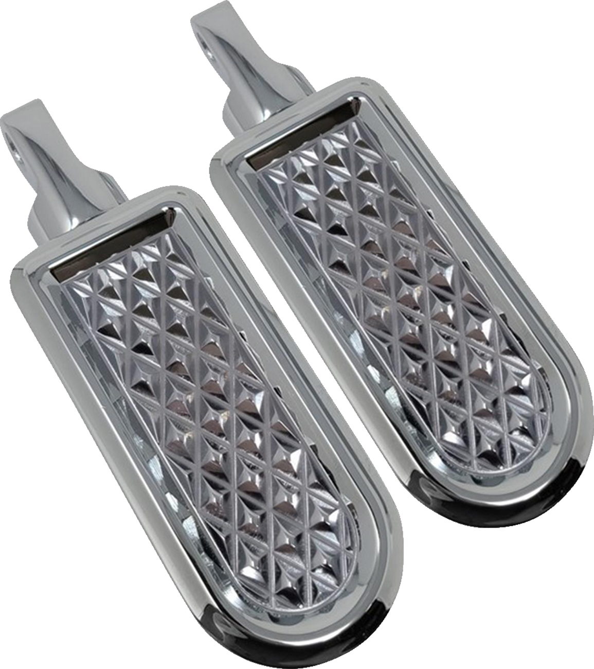 COVINGTONS Foot Pegs - Diamondback - Chrome