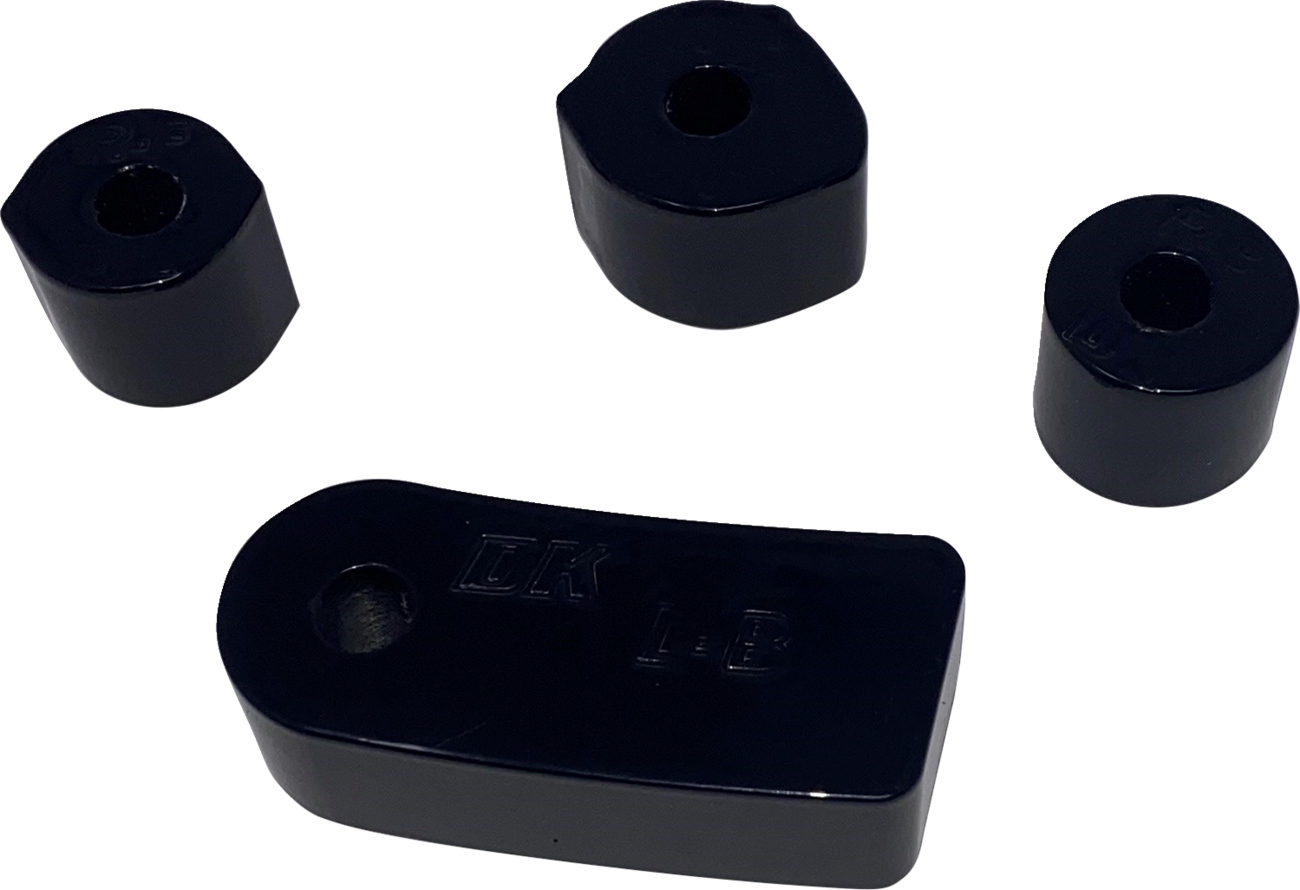 DK CUSTOM PRODUCTS Floorboard Extensions - Black - FL