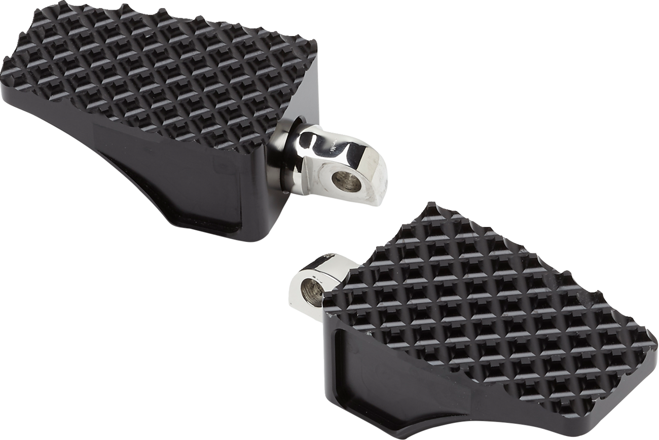 LA CHOPPERS County Line Billet Foot Pegs - Front - Black
