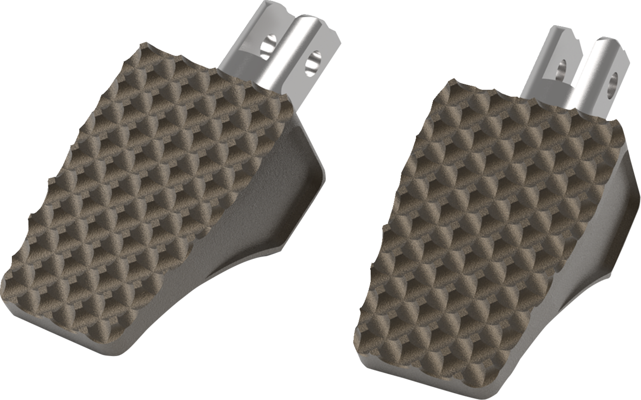 LA CHOPPERS County Line Billet Foot Pegs - Front - Bronze