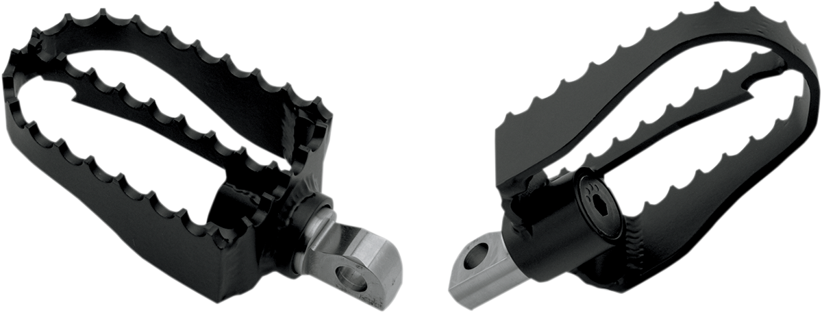 BURLY BRAND MX Mini Foot Pegs - Driver/Passenger - Black - Image 2