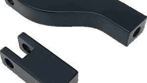 DRAG SPECIALTIES Passenger Peg Mount - Footpeg Supports - Black - FXD