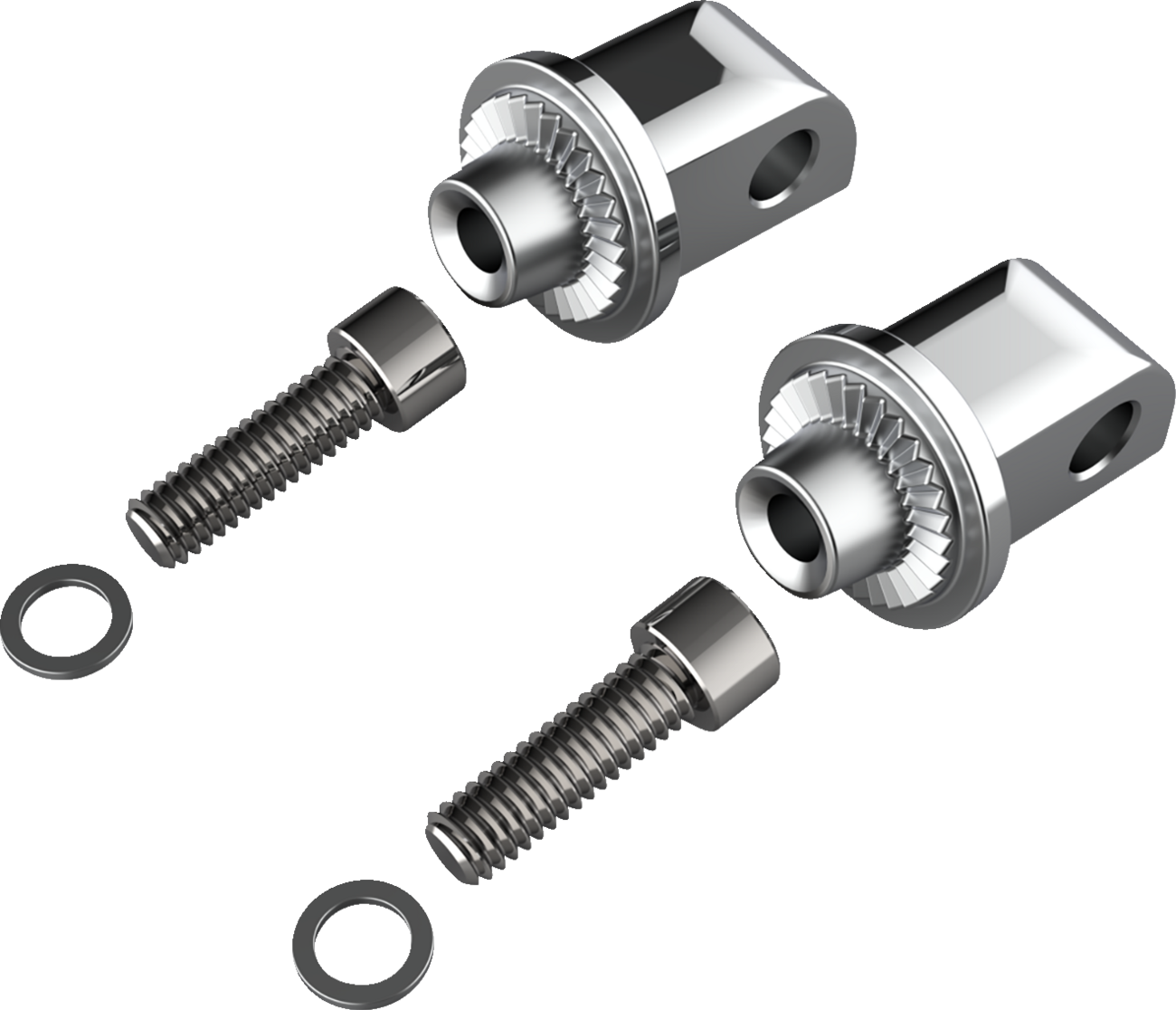 CIRO Peg Adapter - Passenger - Chrome - Indian