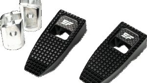 SLYFOX Speed Pegs - Black Anodized - Front