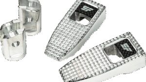 SLYFOX Speed Pegs - Silver Polished - Front