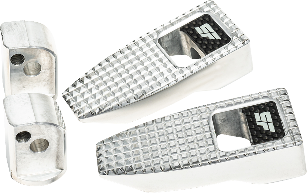 SLYFOX Speed Pegs - Silver Polished - Rear