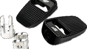 SLYFOX Foot Pegs - Black Anodized - Front