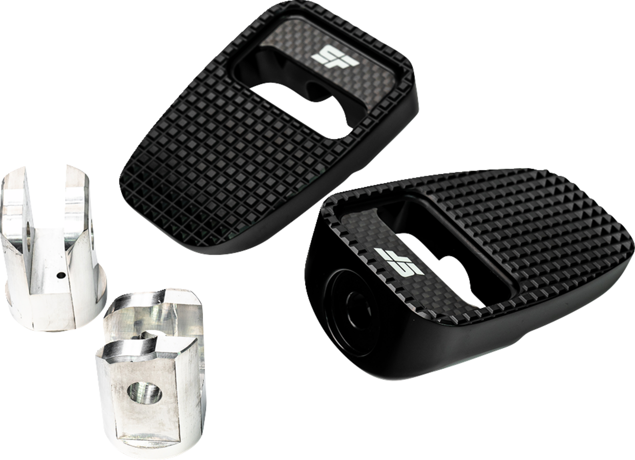 SLYFOX Foot Pegs - Black Anodized - Rear - Image 2