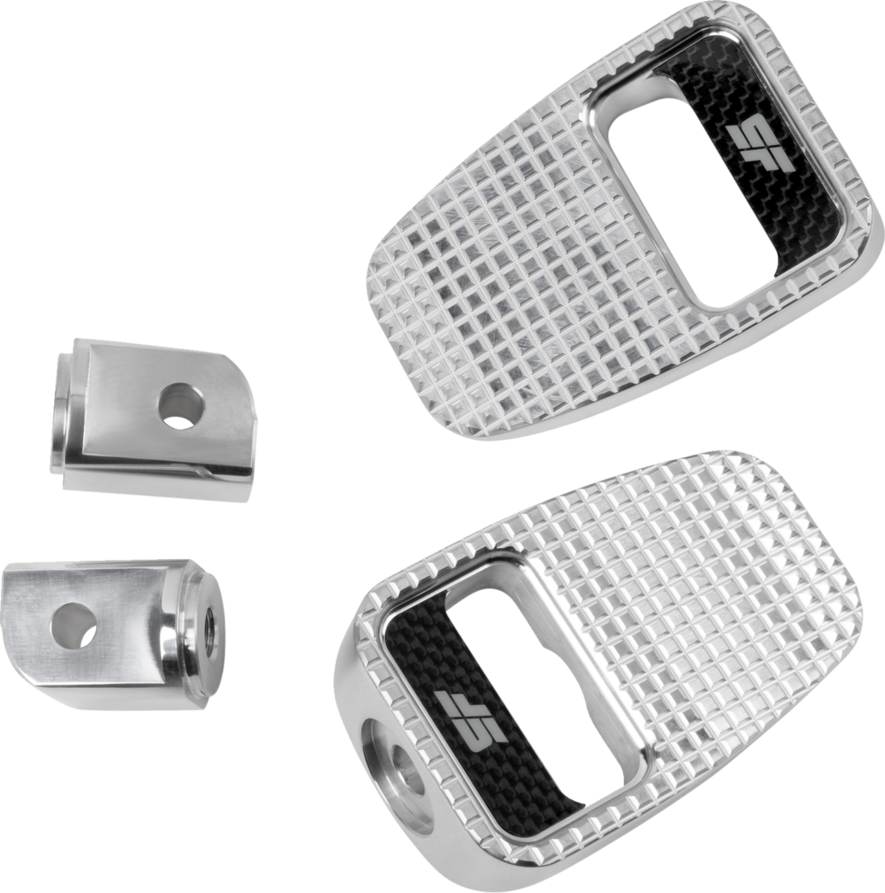 SLYFOX Foot Pegs - Silver Polished - Rear