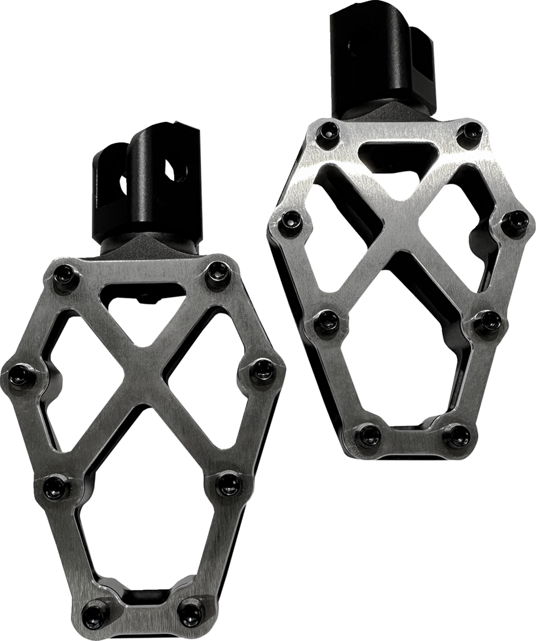 KODLIN USA NXL Foot Pegs - Black w/ Stainless Steel