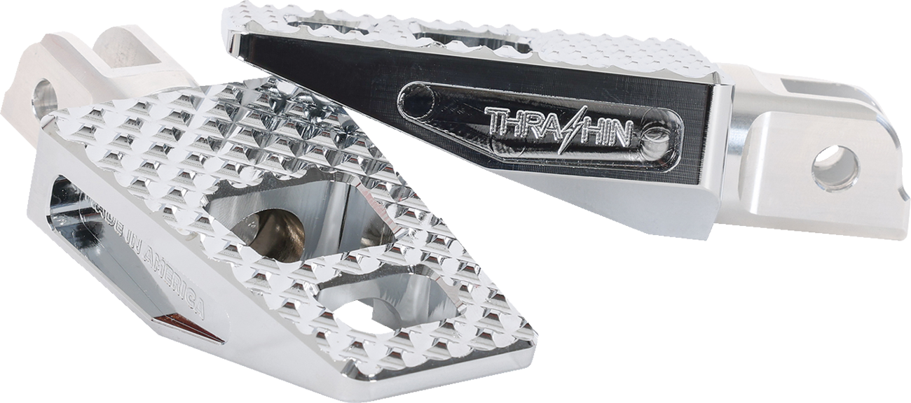 THRASHIN SUPPLY CO. P-54 Foot Pegs - Front - Chrome
