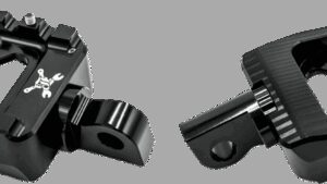 BURLY BRAND MX Evolution Driver Pegs - Black - Sportster/Dyna