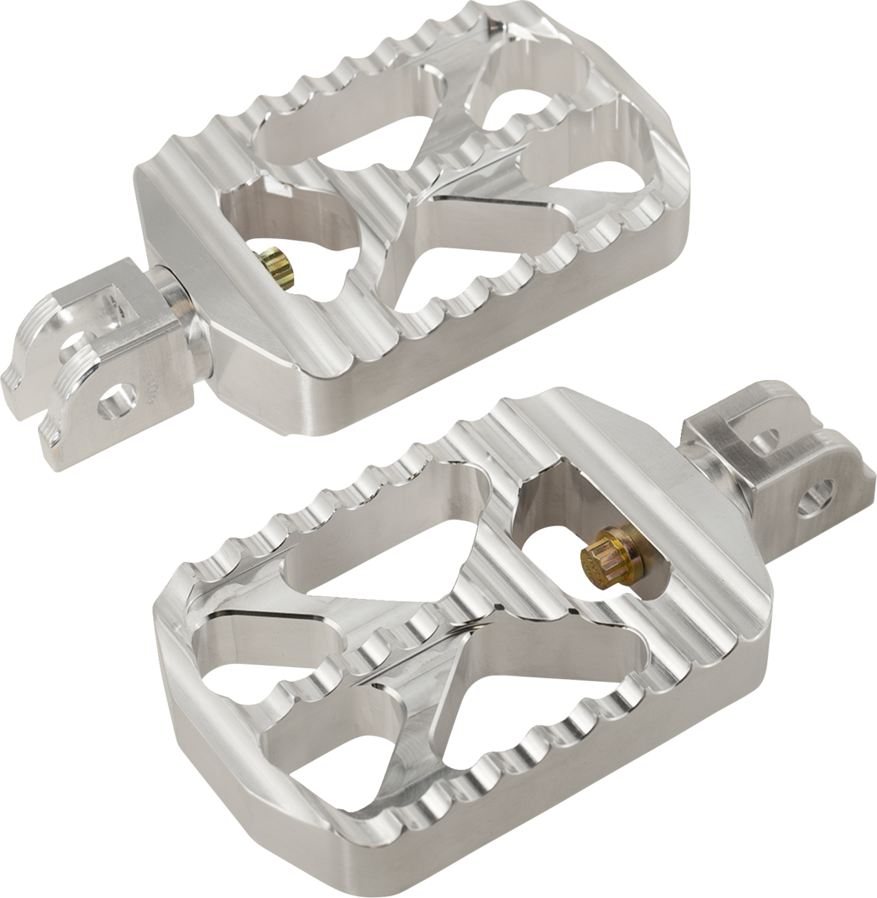 JOKER MACHINE Bear Claw Foot Pegs - Silver - Harley-Davidson