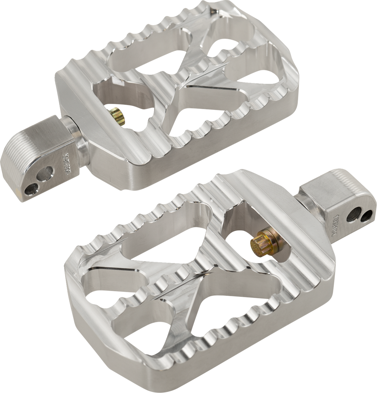 JOKER MACHINE Bear Claw Foot Pegs - Silver - Harley-Davidson