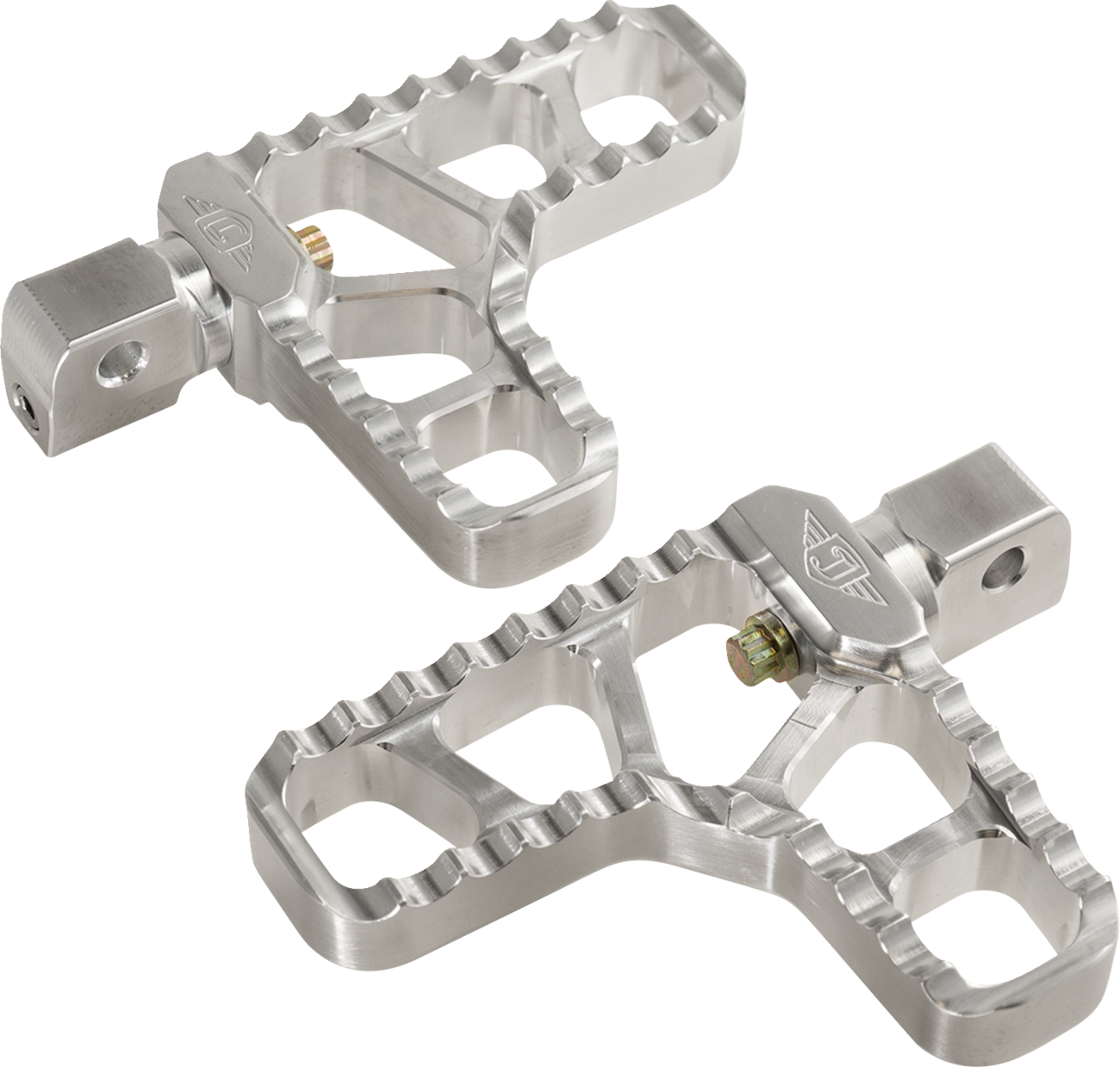 JOKER MACHINE Serrated Heel Pegs - Silver - Indian