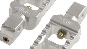 JOKER MACHINE Serrated Stubby Foot Pegs - Silver - Indian