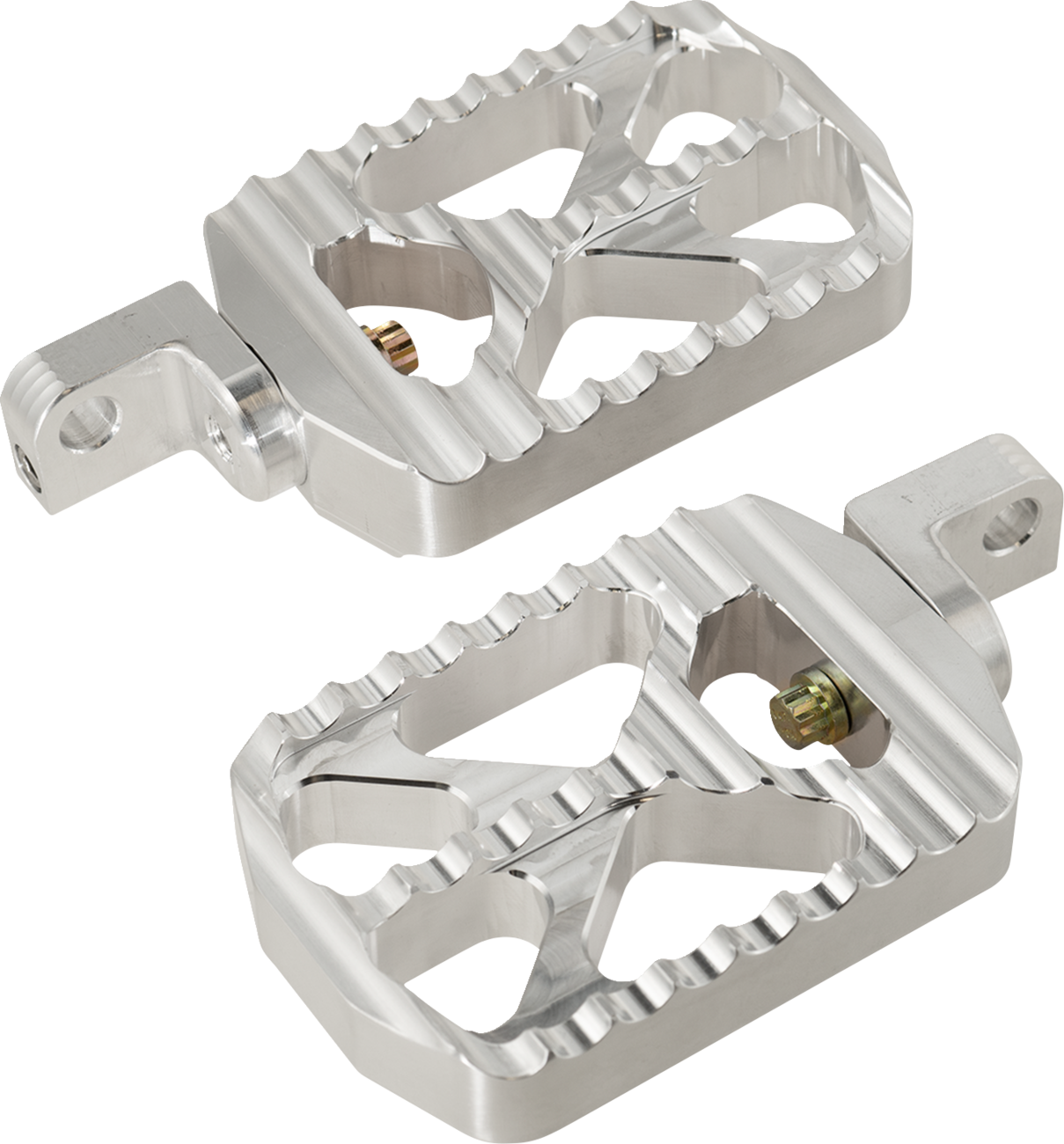 JOKER MACHINE Bear Claw Foot Pegs - Silver - Harley-Davidson