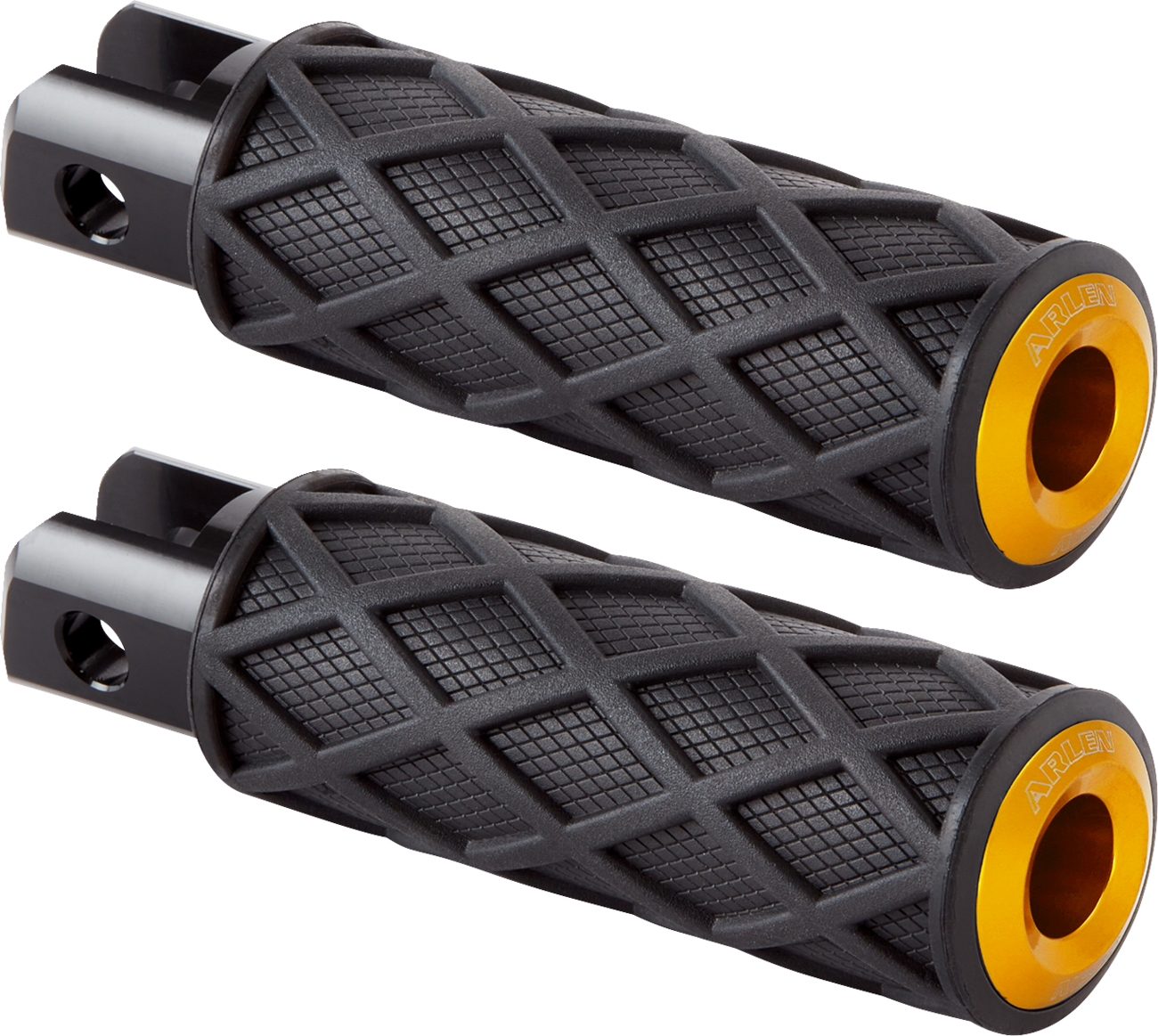 ARLEN NESS Diamond Footpegs - Driver - Gold