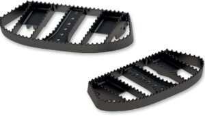 BURLY BRAND MX Driver Floorboards - Black - FL