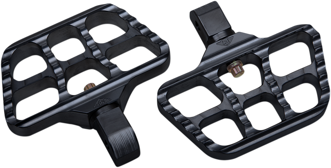 JOKER MACHINE Mini Serrated Floorboards - Black - Softail