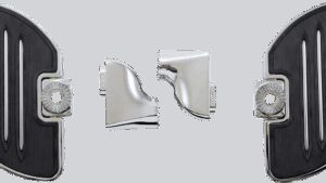 SHOW CHROME Passenger Floorboards - Black - Spyder RT