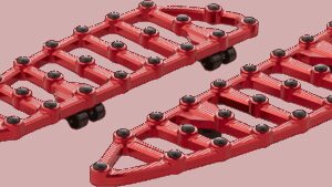 ARLEN NESS MX Driver Floorboards - Red