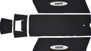 WSM Traction Mat - Black - Self-Adhesive - Kawasaki JS