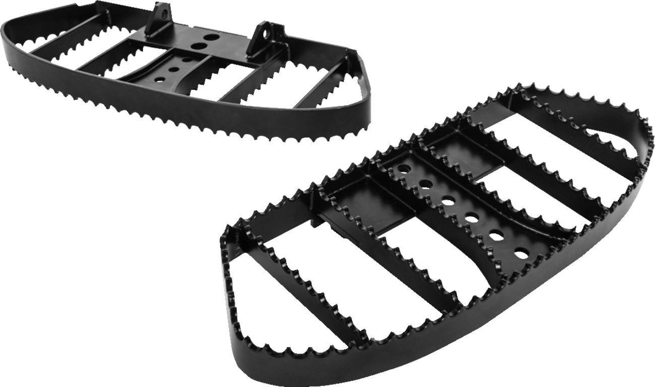 BURLY BRAND MX Driver Floorboards - Black - FL