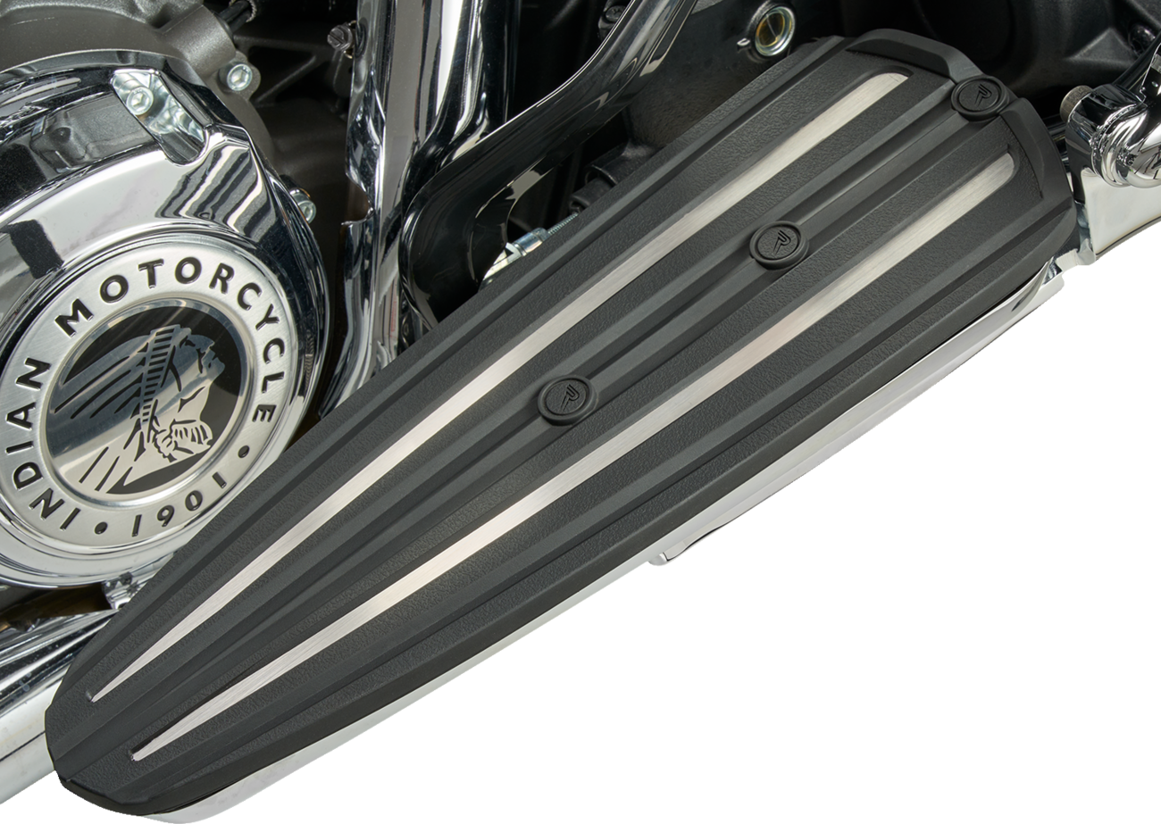 PERFORMANCE MACHINE (PM) Passenger Floorboards - Contoured - Black - Image 2